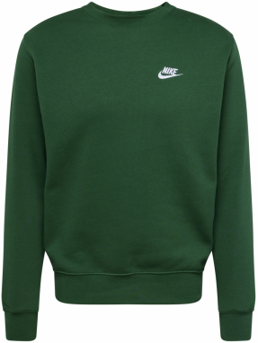 Nike Sportswear Mikina 'Club Fleece'  zelená / biela