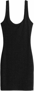 Bershka Šaty  čierna