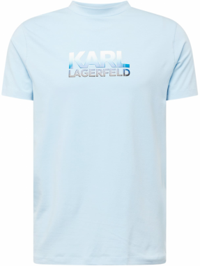 Karl Lagerfeld Tričko  modrá / svetlomodrá / čierna / biela