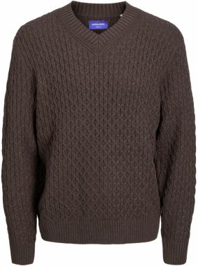 JACK & JONES Sveter 'Cosy'  mokka