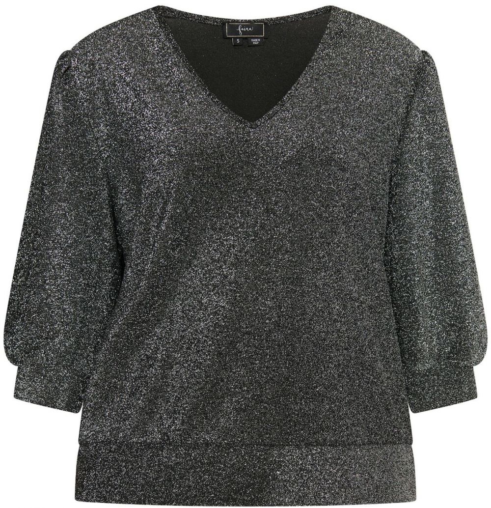 faina Blúzka  čierna / strieborná