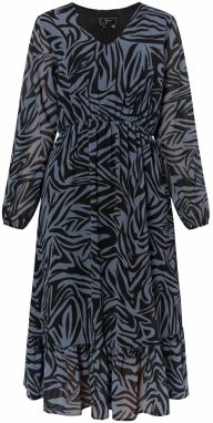 faina Letné šaty  tmavosivá / čierna