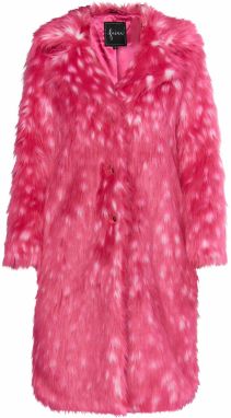 faina Zimný kabát  purpurová / biela