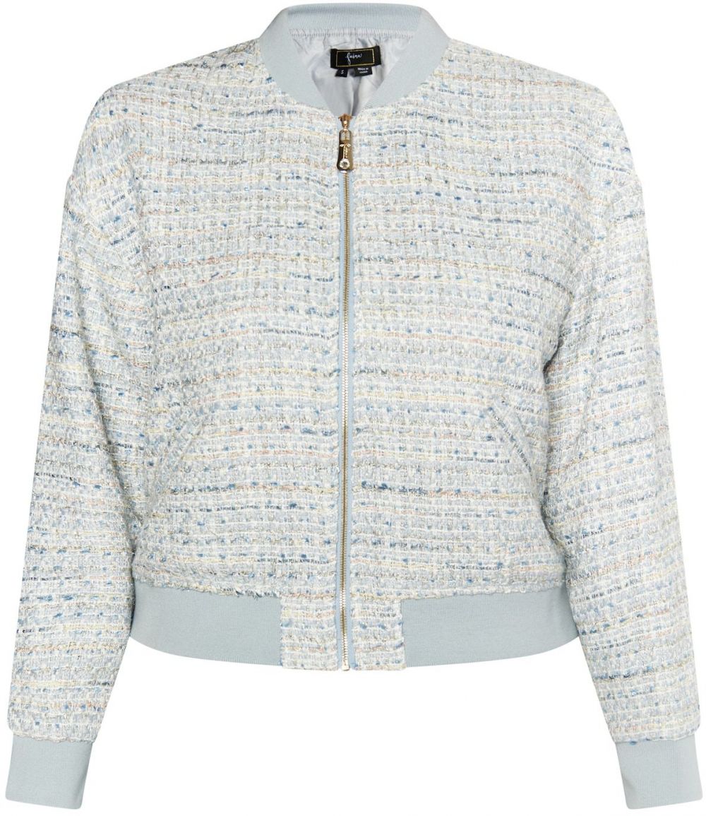 faina Blejzer 'Bouclé'  svetlomodrá / zlatá / strieborná / biela