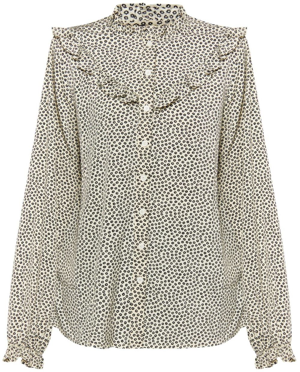 DreiMaster Vintage Blúzka 'Imane'  krémová / čierna