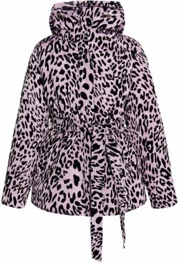 faina Zimná bunda  svetlofialová / čierna