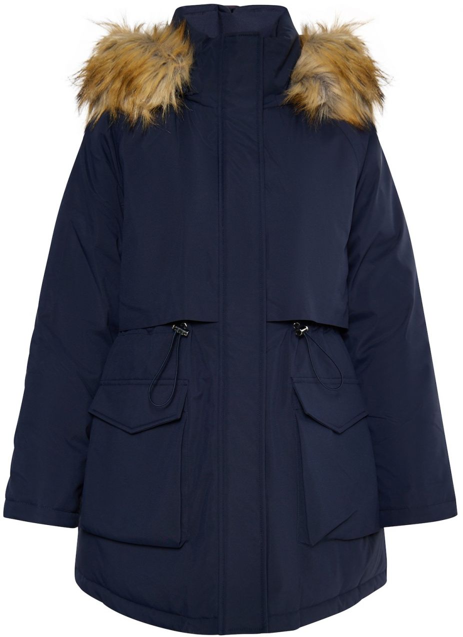 Usha Zimná parka  farba ťavej srsti / námornícka modrá