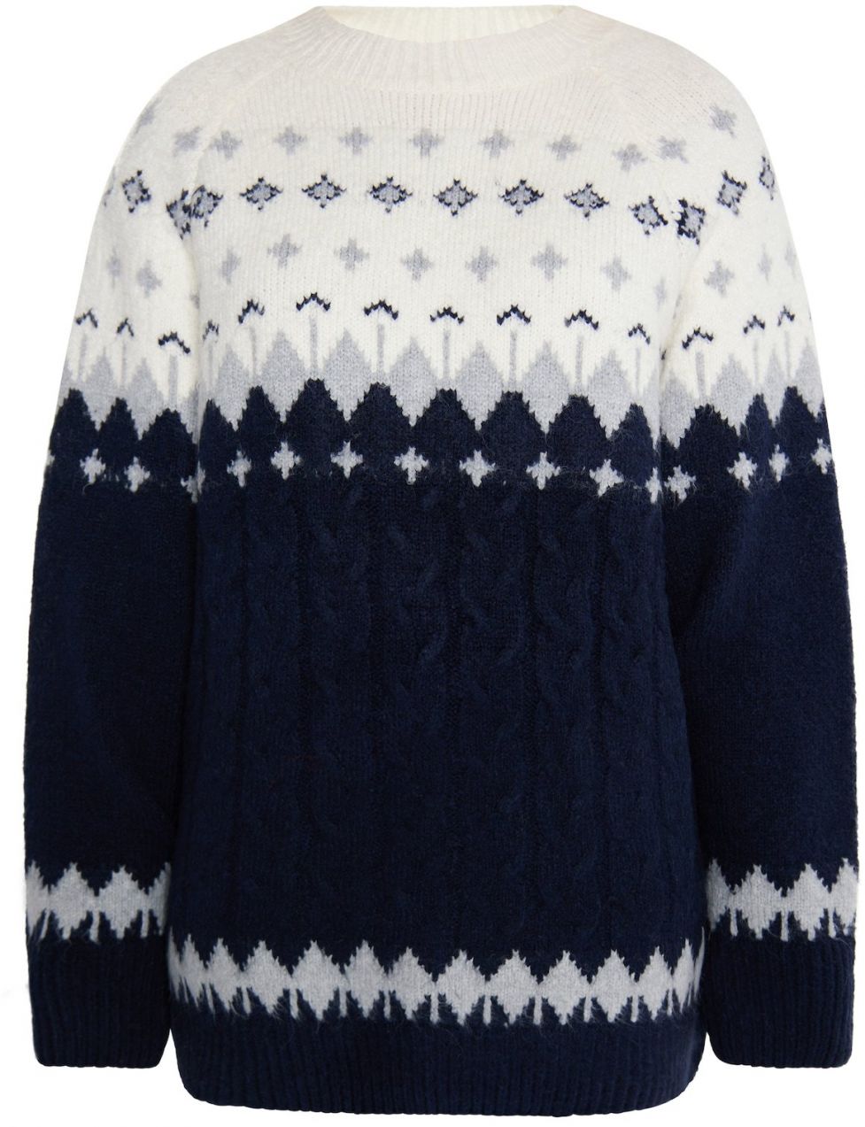 usha BLUE LABEL Sveter  béžová / námornícka modrá