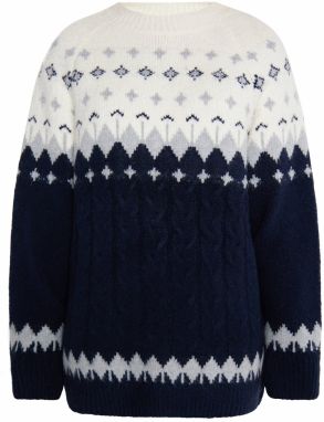 usha BLUE LABEL Sveter  béžová / námornícka modrá