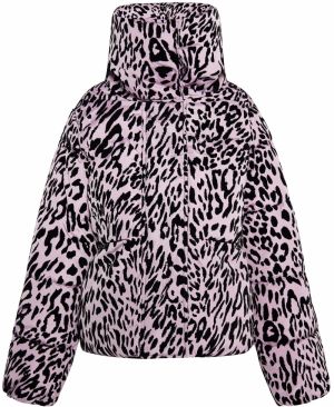 faina Zimná bunda  ružová / čierna