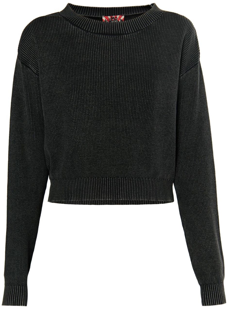 myMo ROCKS Sveter 'Ucy'  čierna melírovaná