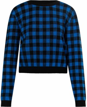 myMo ROCKS Sveter 'Ucy'  tyrkysová / čierna