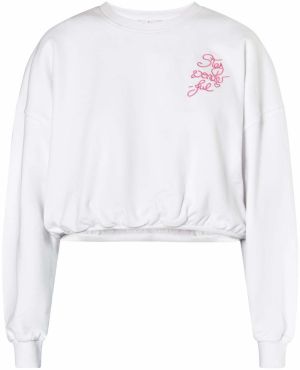 MYMO Mikina 'Keepsudry'  ružová / biela