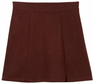 Tom Tailor Women + Sukňa  hnedá melírovaná