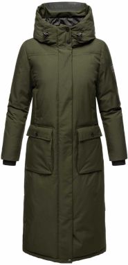 NAVAHOO Zimný kabát 'Wolkenfrost XIV'  tmavozelená