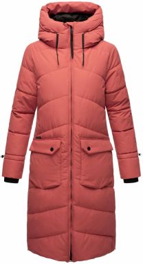 MARIKOO Zimný kabát  ružová / čierna / biela