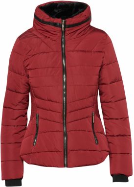 KOROSHI Zimná parka  tmavočervená / čierna