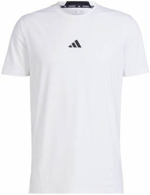 ADIDAS PERFORMANCE Funkčné tričko 'Designed for Training Workout'  čierna / biela