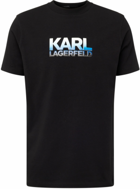 Karl Lagerfeld Tričko  modrá / čierna / biela