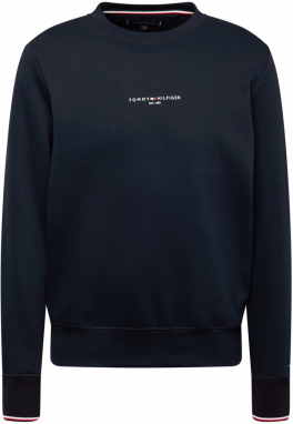TOMMY HILFIGER Mikina  tmavomodrá / červená / biela