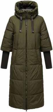NAVAHOO Zimný kabát 'Ciao Miau XIV'  olivová
