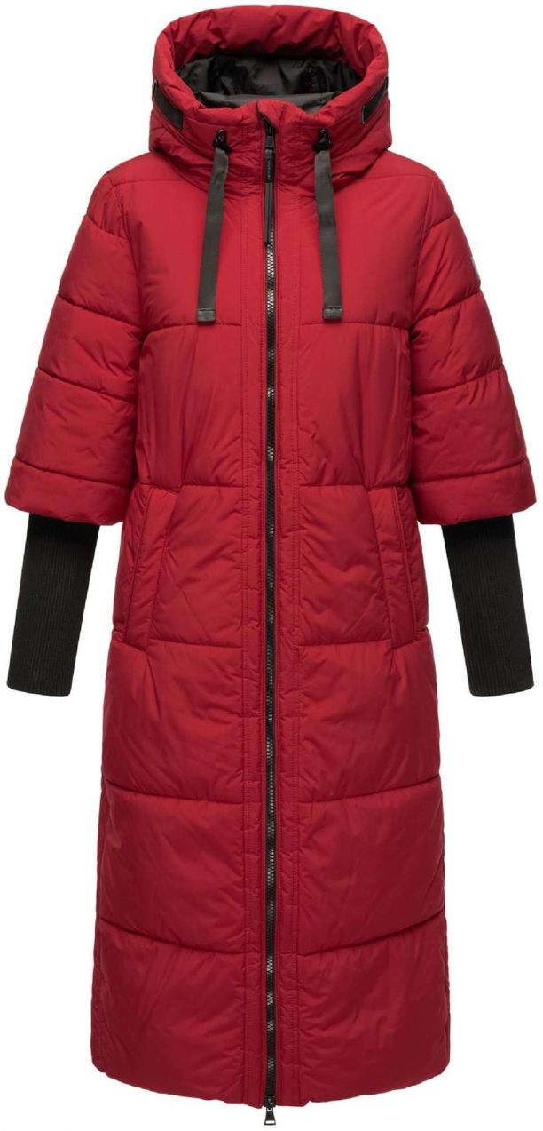 NAVAHOO Zimný kabát 'Ciao Miau XIV'  červená