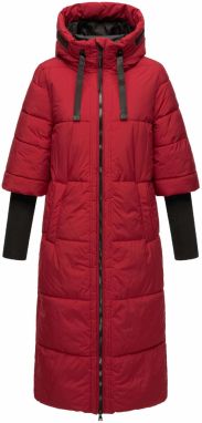 NAVAHOO Zimný kabát 'Ciao Miau XIV'  červená