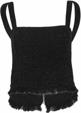 Guido Maria Kretschmer Curvy Top 'Ruby'  čierna