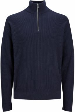 JACK & JONES Sveter 'SPRING'  tmavomodrá