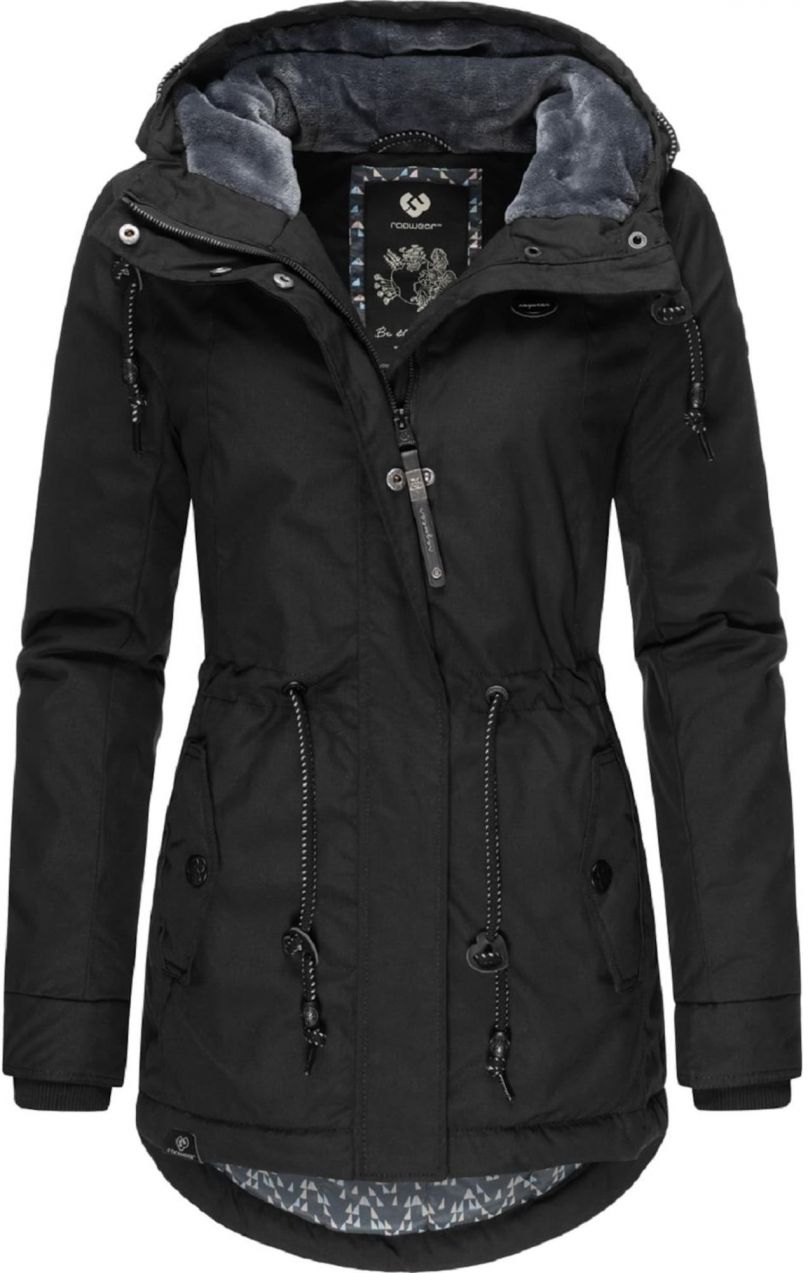 Ragwear Zimná parka  čierna