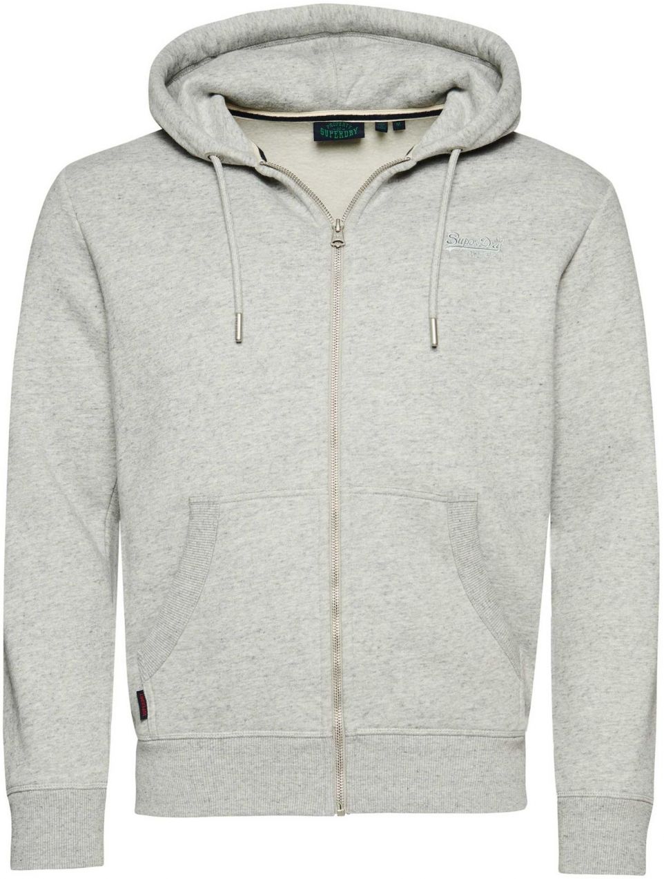 Superdry Tepláková bunda 'Essential'  svetlosivá