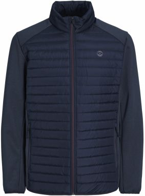 JACK & JONES Prechodná bunda  námornícka modrá / tmavočervená