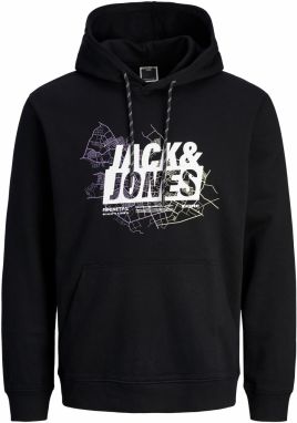 JACK & JONES Mikina  žltá / svetlofialová / čierna / biela