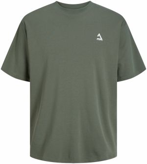 JACK & JONES Tričko 'Triangle'  zelená / pastelovo zelená / koralová / biela