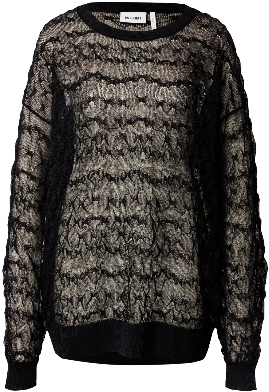 WEEKDAY Sveter 'Silva'  čierna
