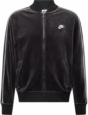 Nike Sportswear Tepláková bunda  čierna / biela