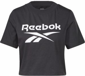 Reebok Tričko  čierna / biela