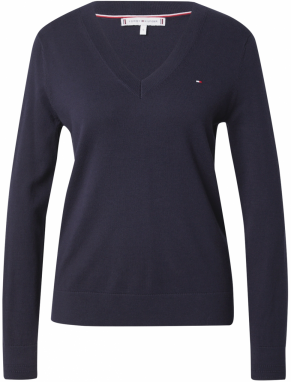 TOMMY HILFIGER Sveter  námornícka modrá / červená / biela