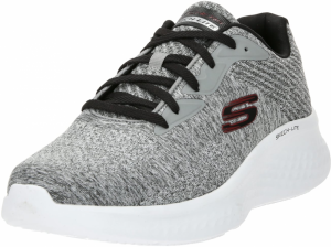 SKECHERS Nízke tenisky 'PRO'  sivá melírovaná / červená