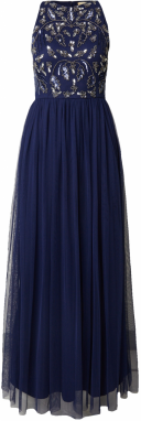 LACE & BEADS Večerné šaty 'Donatella'  námornícka modrá / zlatá