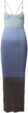 GCDS Pletené šaty  modrá / pastelovo modrá / svetlomodrá / čierna