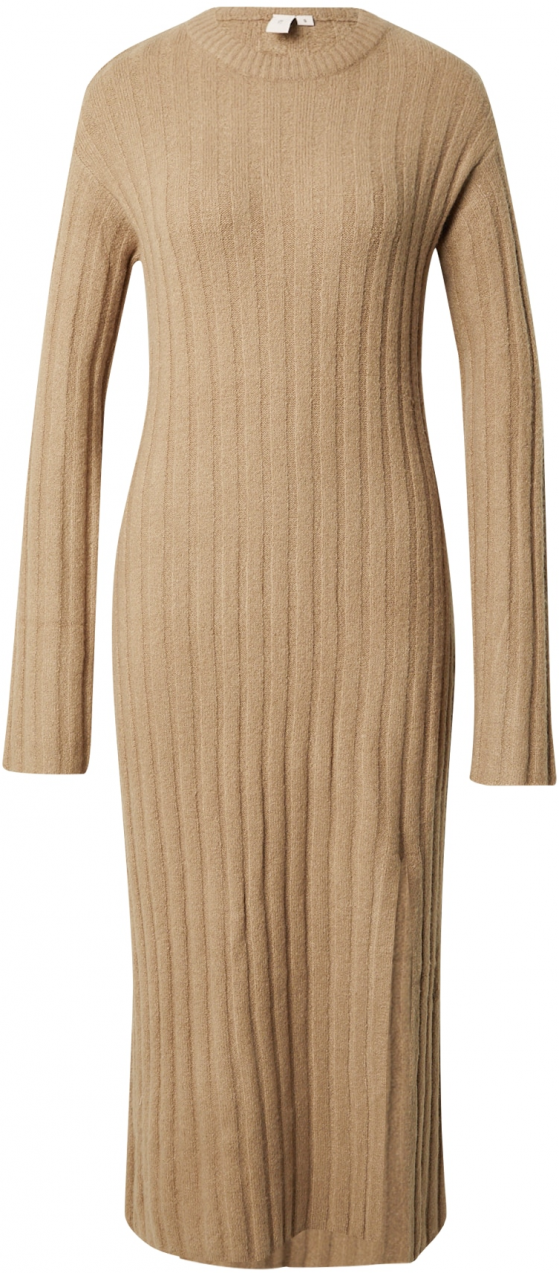 NLY by Nelly Pletené šaty  farba ťavej srsti