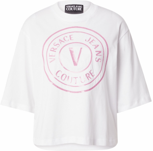 Versace Jeans Couture Tričko  ružová / biela