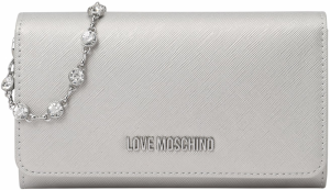 Love Moschino Listová kabelka  strieborná