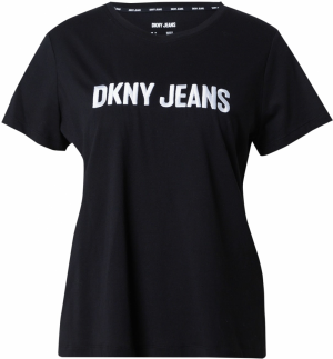 DKNY Tričko  čierna / biela