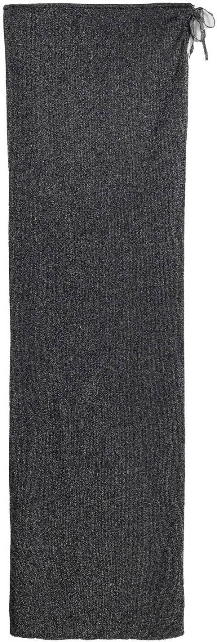 Bershka Sukňa  striebornosivá / čierna