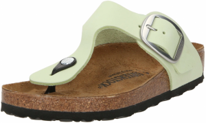 BIRKENSTOCK Žabky 'Gizeh'  svetlozelená / strieborná