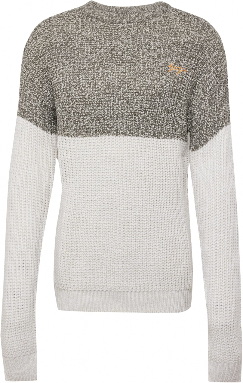 Denim Project Sveter  svetlosivá / sivá melírovaná