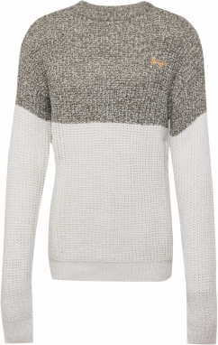 Denim Project Sveter  svetlosivá / sivá melírovaná