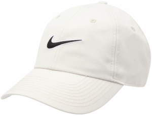 Nike Sportswear Čiapka 'U NK CLUB CAP U CB SWSH L'  béžová / čierna